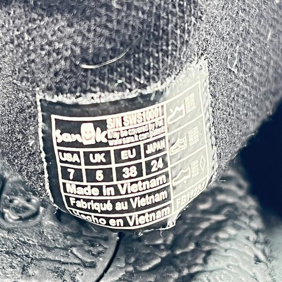 Sanuk Yoga Sling 2 Black Comfortable Casual Sandals SWS10001 Women's Size 7 - Picture 8 of 9